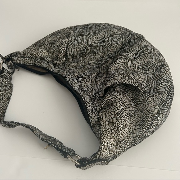 Amalfi Snake Print Hobo Handbag - Picture 4 of 8